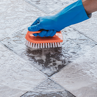 Grouting is removed before all your chips, dents, and cracks are repaired, and your surface is cleaned.