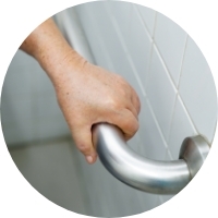 Bathtub hand bars photo