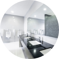 With our help, you can transform your corporate bathroom into a space that’s functional while saving money on a project that would otherwise cost a fortune!